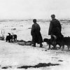 Санитары 31 -й армии Калининского фронта вывозят раненых поля боя.Начало 1942 г.